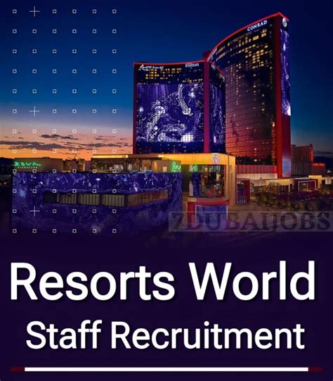 jobs at resorts world las vegas|233 resorts world Jobs in Las Vegas, NV, April 2024 .